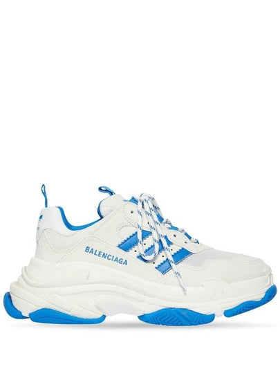 Adidas Triple S low-top sneakers white blue - BALENCIAGA - BALAAN 2