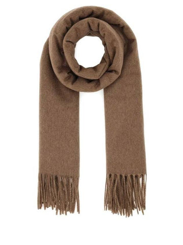 Fringe Cashmere Muffler Brown - MAX MARA - BALAAN 1