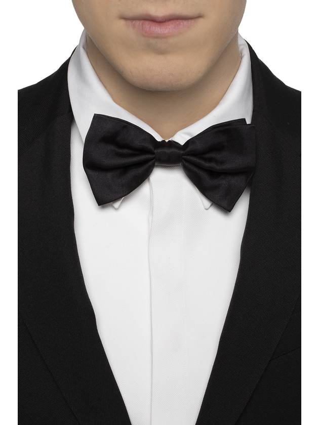 Men's Ribbon Silk Bow Tie Black - DOLCE&GABBANA - BALAAN 3