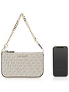 Jet Set Chain Leather Shoulder Bag Vanilla - MICHAEL KORS - BALAAN 7