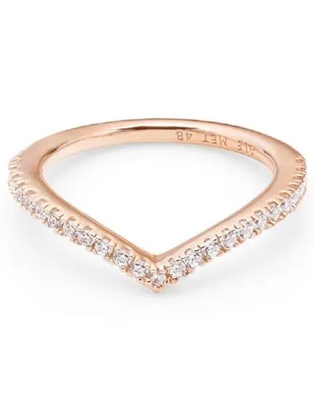 Rose Sparking Wishbone Ring Rose Gold Plated - PANDORA - BALAAN 6