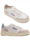 Women's Medalist Low Top Sneakers Green Tab White - AUTRY - BALAAN 2