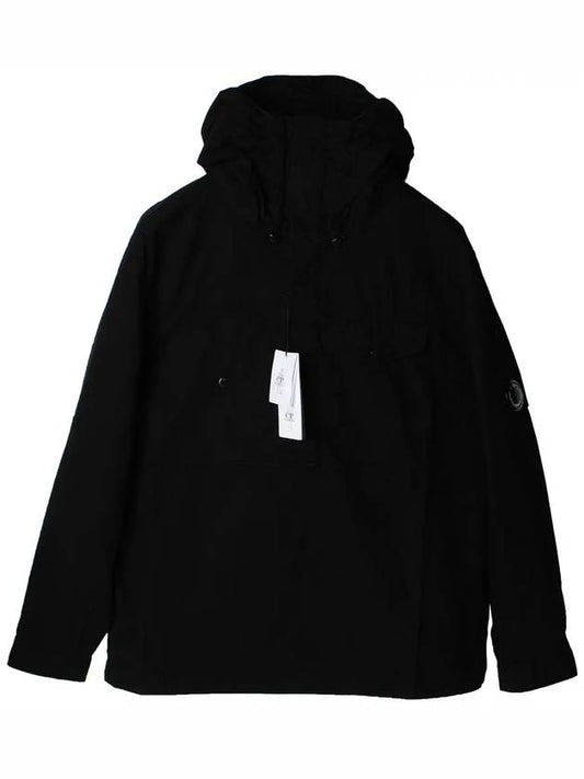 Men's Lens Wappen Hood Anorak Black - CP COMPANY - BALAAN 2