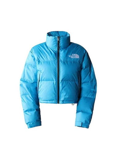 Women's Nuptse Short Padded Blue - THE NORTH FACE - BALAAN 1