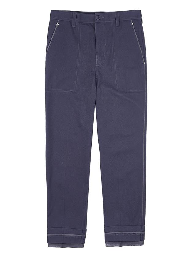 Thick Cotton Canvas Gardener's Slacks Navy - DIOR - BALAAN 2