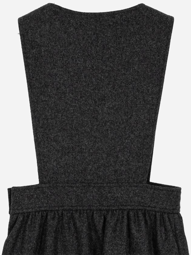 Women's Wool Long Dress Black - GUCCI - BALAAN 6