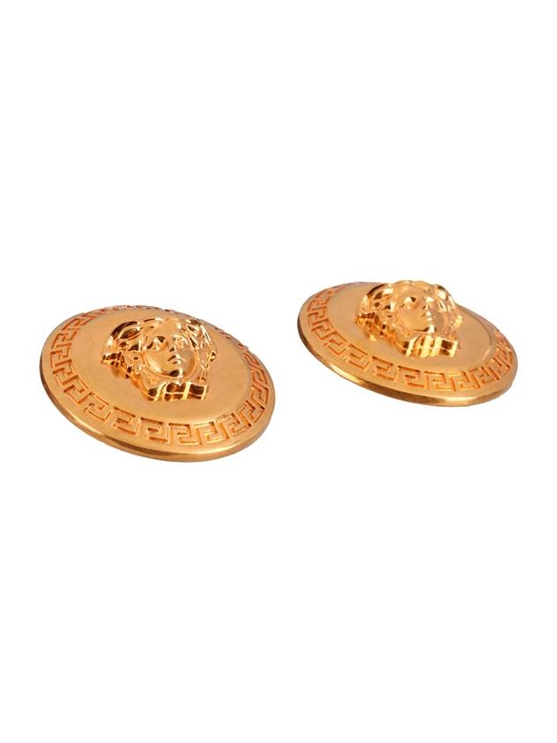 Medusa Stud Earrings Gold - VERSACE - BALAAN 3