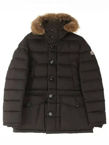 1B52502 68352 999 CLUNY Fur Hood Padding Black Men s TEO 270305 - MONCLER - BALAAN 1