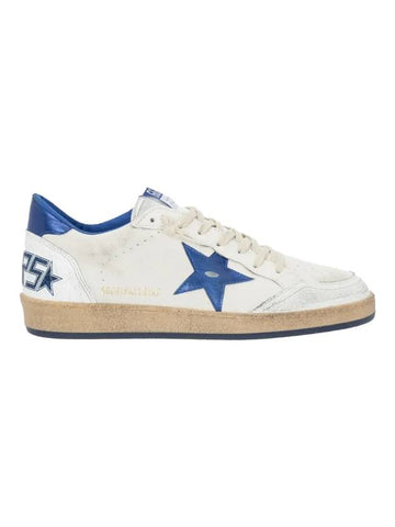 Men's Blue Tab Blue Star Low Top Sneakers White - GOLDEN GOOSE - BALAAN 1