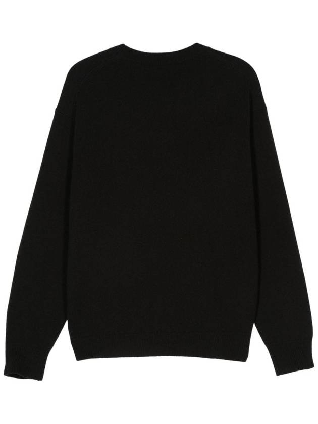 Boke Flower Crew Neck Knit Top Black - KENZO - BALAAN 3