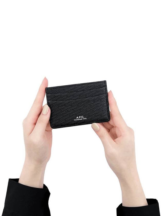 Andre Grain Card Wallet Black - A.P.C. - BALAAN 2