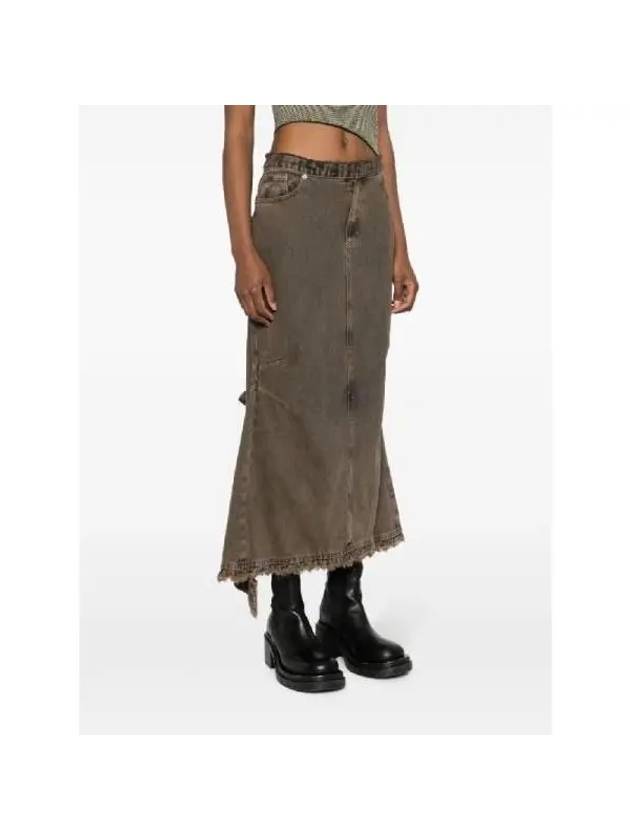 DONNA Denim Trumpet Skirt BROWN - CORMIO - BALAAN 3