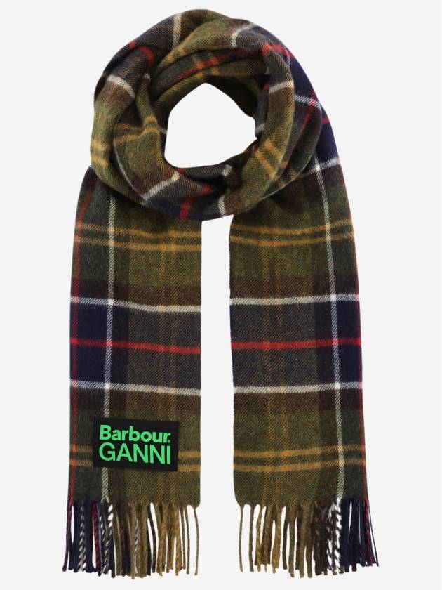 Tartan Check Wool Muffler - BARBOUR - BALAAN 2