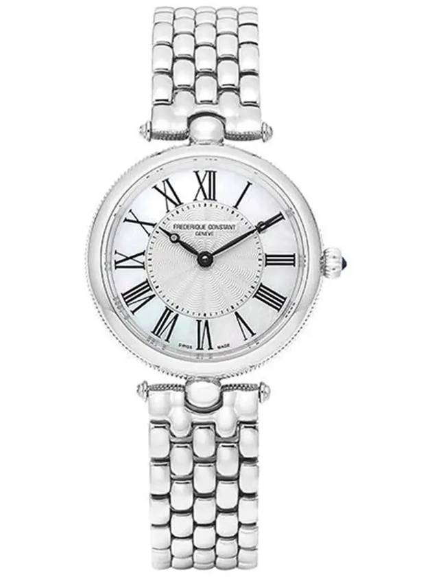 Classic Art Deco Round Metal Watch Sliver - FREDERIQUE CONSTANT - BALAAN 5