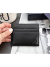 Triangle Logo Card Wallet Black - PRADA - BALAAN 4