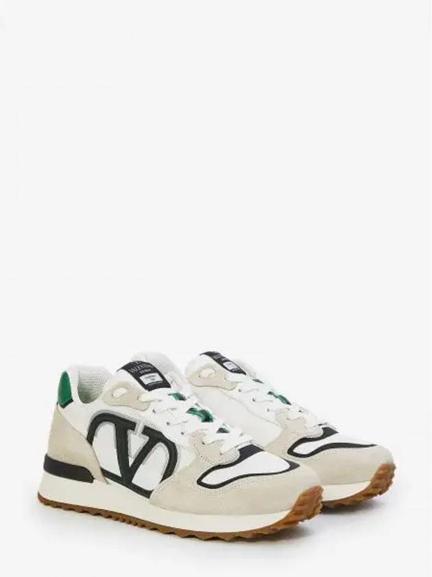 V Logo Low Top Sneakers White - VALENTINO - BALAAN 2