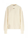 Embroidered Rainbow Micro Logo Sweatshirt Light Yellow - MSGM - BALAAN 1