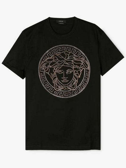 Men's Medusa Logo Short Sleeve T-Shirt Black - VERSACE - BALAAN 2