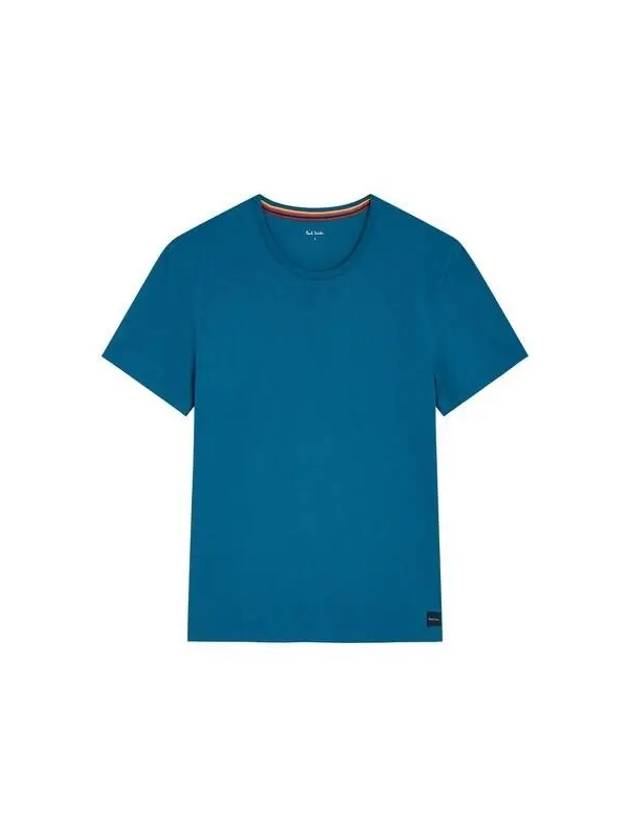 Logo Patch Cotton Lounge TShirt Blue 270110 - PAUL SMITH - BALAAN 1