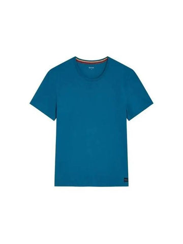 Logo Patch Cotton Lounge TShirt Blue 270110 - PAUL SMITH - BALAAN 1