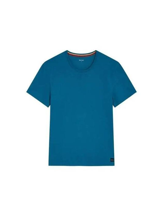 Logo Patch Cotton Lounge TShirt Blue 270110 - PAUL SMITH - BALAAN 1