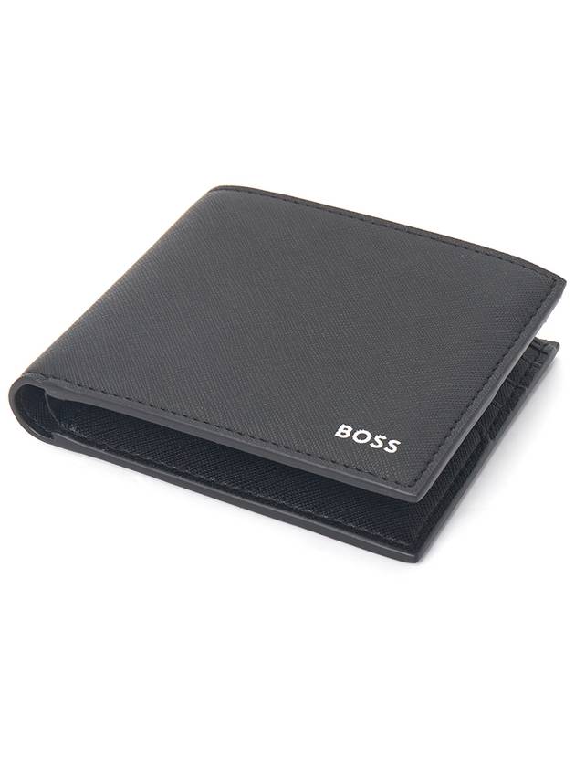 Saffiano Leather Bi-Fold Wallet Black - HUGO BOSS - BALAAN 4