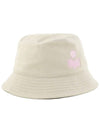 Haley Embroidered Logo Bucket Hat Ecru - ISABEL MARANT - BALAAN 4