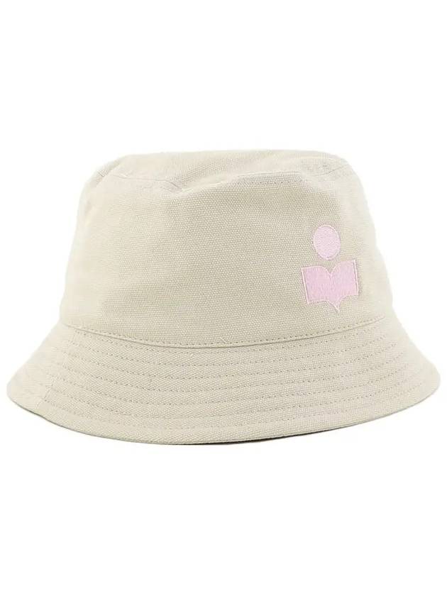 Haley Embroidered Logo Bucket Hat Ecru - ISABEL MARANT - BALAAN 4