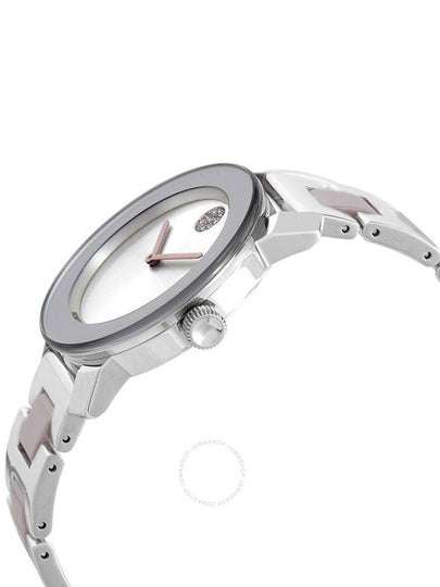 Movado Bold Ceramic Quartz Silver Metallic Dial Ladies Watch 3600702 - MOVADO - BALAAN 2