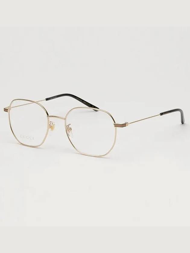 Eyewear Metal Geometric Glasses Gold - GUCCI - BALAAN 7