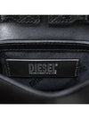 1DR Round Logo Leather Mini Shoulder Bag Black - DIESEL - BALAAN 11