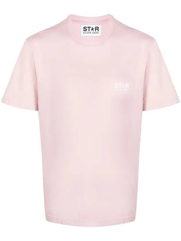 Big Star Logo Graphic Cotton Short Sleeve T-Shirt Pink - GOLDEN GOOSE - BALAAN 1