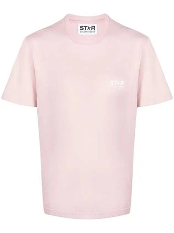 Big Star Logo Graphic Cotton Short Sleeve T-Shirt Pink - GOLDEN GOOSE - BALAAN 1