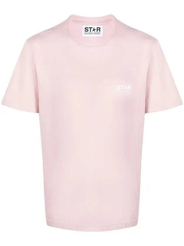 Big Star Logo Graphic Cotton Short Sleeve T-Shirt Pink - GOLDEN GOOSE - BALAAN 1