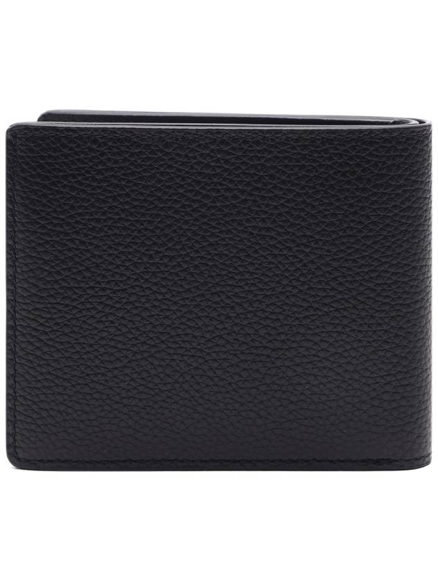 Men's Logo Printed Leather Half Wallet Black - MULBERRY - BALAAN 5