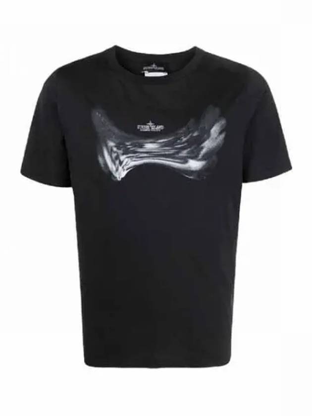 Shadow Project Neo Flora Short Sleeve T-Shirt Black - STONE ISLAND - BALAAN 2