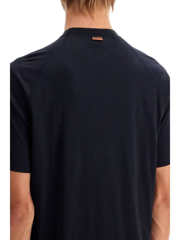 wool jersey t-shirt for men - ERMENEGILDO ZEGNA - BALAAN 4