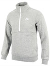 Genuine Sportswear Club Brushed Half Zip Top DD4733 066 - NIKE - BALAAN 1