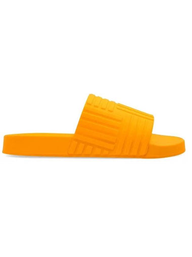 Intrecciato Rubber Slippers Orange - BOTTEGA VENETA - BALAAN 1