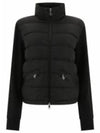 Women's Padding Zip-Up Sweatshirt Black - MONCLER - BALAAN 2