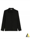 Filmato Button Cuff Silk Long Sleeve Shirt Black - MAX MARA - BALAAN 2