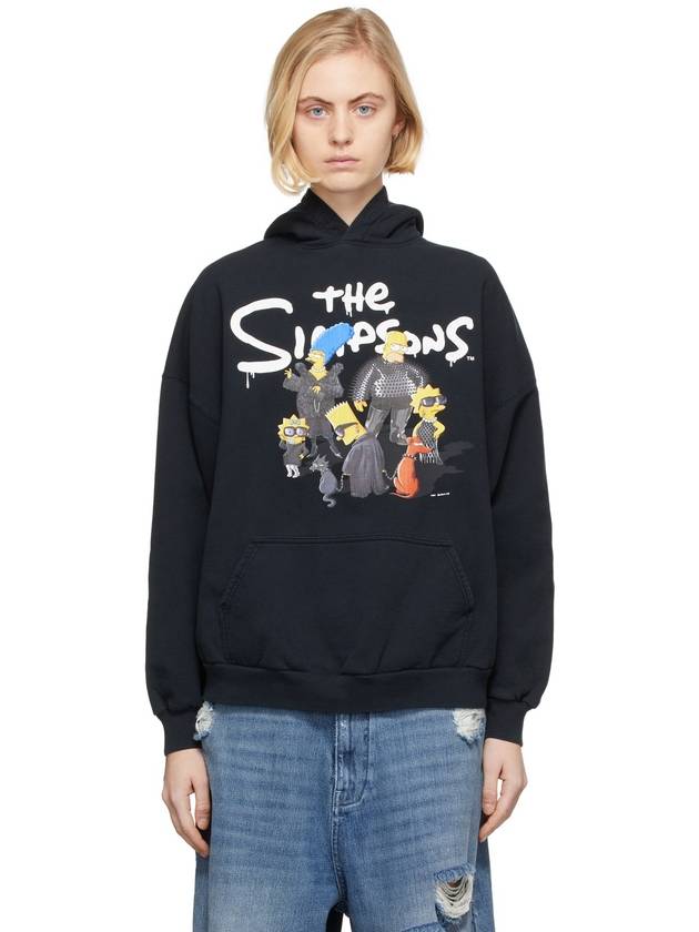 The Simpsons Printed Hoodie Black - BALENCIAGA - BALAAN 9