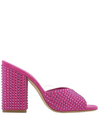 Paris Texas Pink Ruby Holly Anja Crystal Embellished Mules Brand Size 37 US Size 7 - PARIS TEXAS - BALAAN 1