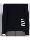 Donegal 4-Bar Striped Crew Neck Wool Knit Top Navy - THOM BROWNE - BALAAN 3