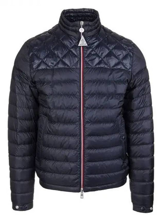 BENAMUO Benamu arm logo patch quilted zip up lightweight down jacket navy men s padding 233549 - MONCLER - BALAAN 1