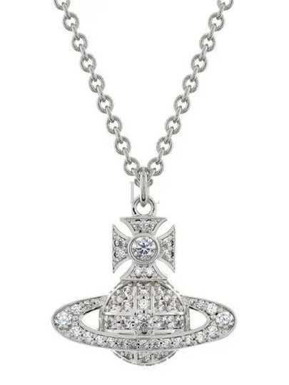 Carmella Bath Relief Pendant Necklace Platinum White - VIVIENNE WESTWOOD - BALAAN 2