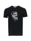 Skull Print Short Sleeve T-Shirt Black - ALEXANDER MCQUEEN - BALAAN 2