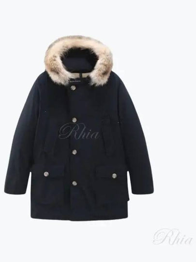 Arctic Detachable Fur Parka Melton Blue - WOOLRICH - BALAAN 2