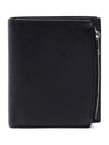 Stitch Bifolded Half Wallet Black - MAISON MARGIELA - BALAAN 4