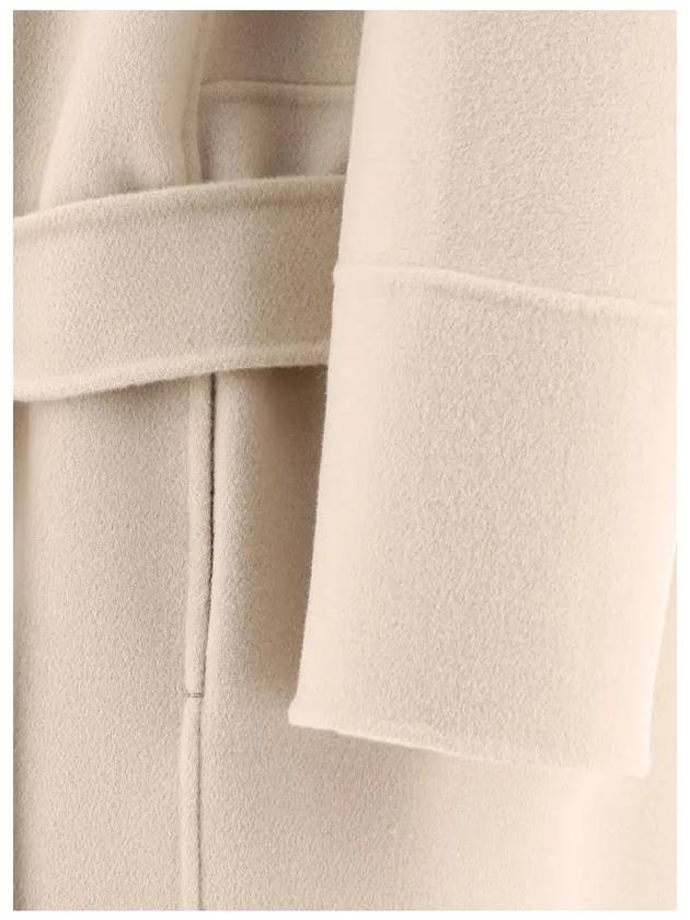 S Women's AMIE Belted Long Sleeved Single Coat Ecru - MAX MARA - BALAAN.